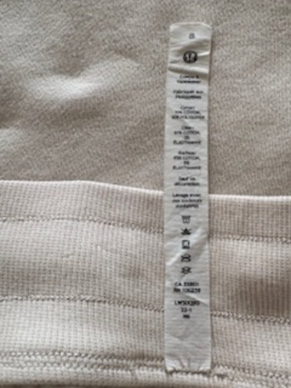 EUC Lululemon Scuba Jogger Bone Cream Fleece Sweatpants Size 8 - Picture 15 of 15
